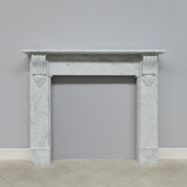 Victorian Corbel 56″ Carrara, 25mm rebate – Honed